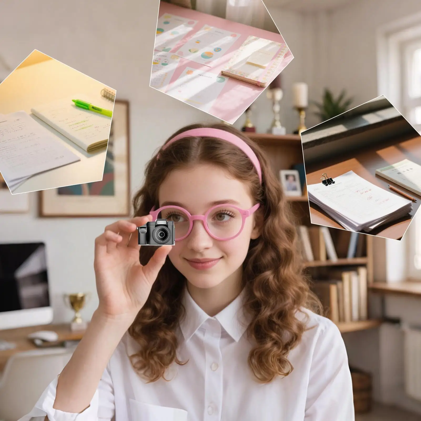 Mini porte-clés caméra enregistreur vidéo de poche avec carte 32GB enregistreur vidéo résolution 1080P avec filtres et Flash Led pour