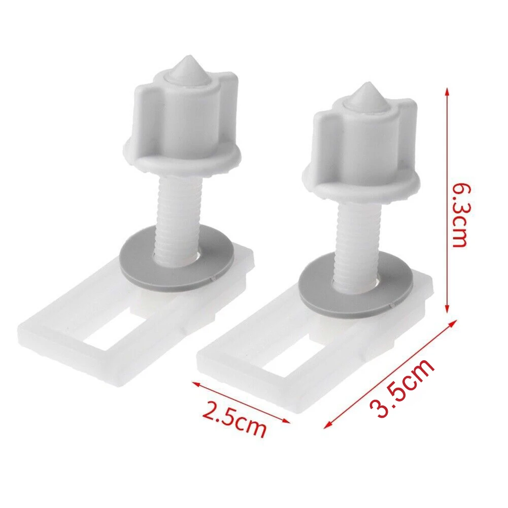 Lid Accessories Toilet Screws Hinge Bolts Home Inner 8cm Nuts Plastic Rubber Seats Upper 12cm Washers Diameters