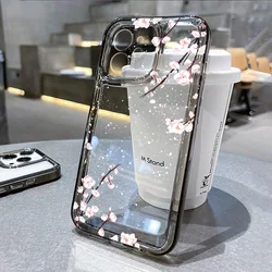 Soft Flower Phone Case For iPhone 11 Case iPhone 13 15 14 12 16 17 Pro Max XR X XS 7 8 Plus SE Silicone Shockproof Clear Cover