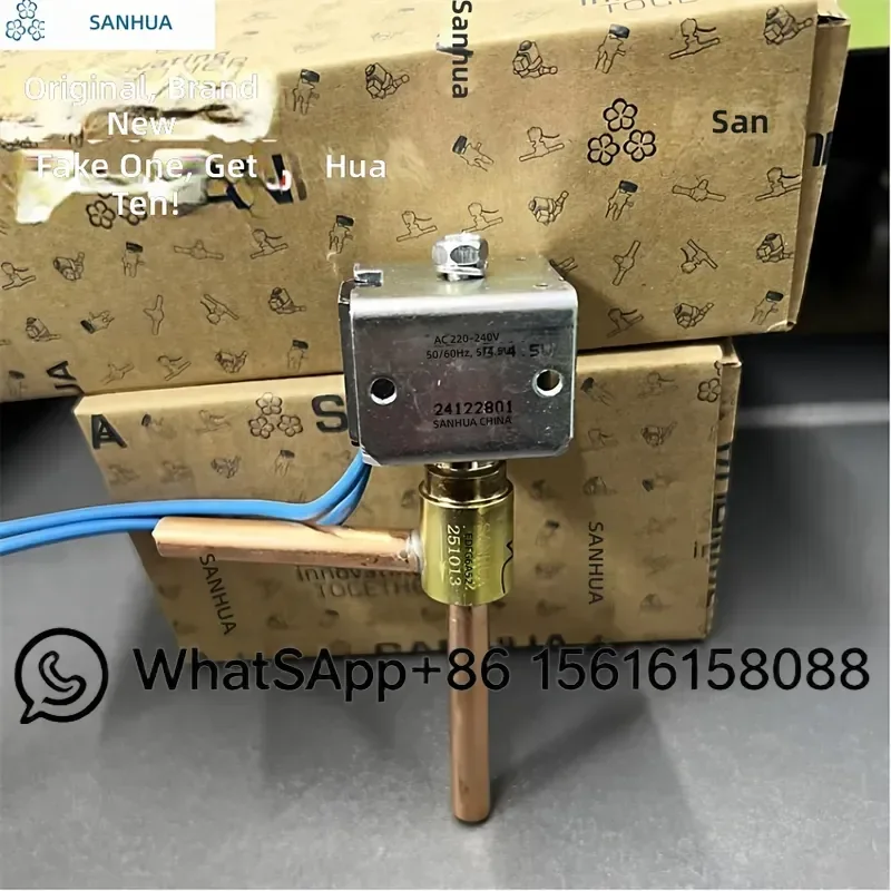 Original Sanhua Ice Machine Refrigeration Defrosting Solenoid Valve FDF6A48 FDF6A58 FDF6A52  ￼ FDF6A99 Coil FQ-A0522G 24Z28
