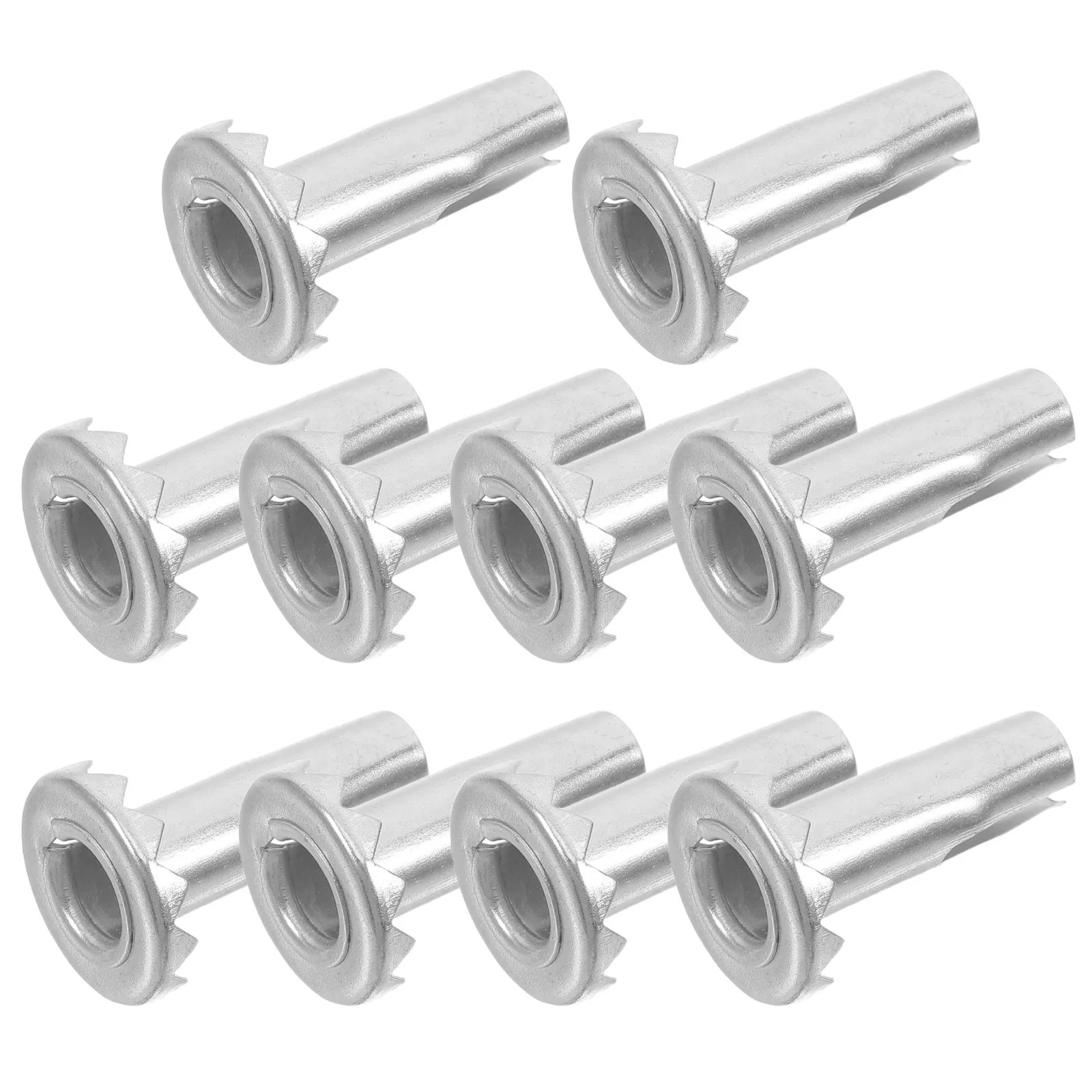 10Pcs Heavy Duty Metal Caster Inserts Sleeves for Crib Chair Legs Changing Table Wood Furniture Wheels Wheel Mounts