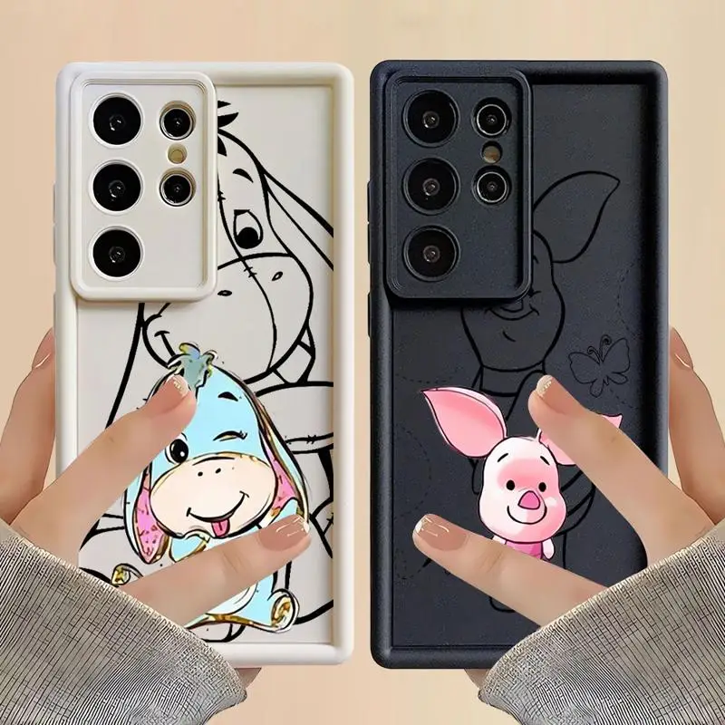 Winnie Tigger Eeyore Piglet Roo Phone Case for Samsung Galaxy S24 S23 Ultra S22 Plus S21 S20 FE S10 S9 S10e Note 20 Cover