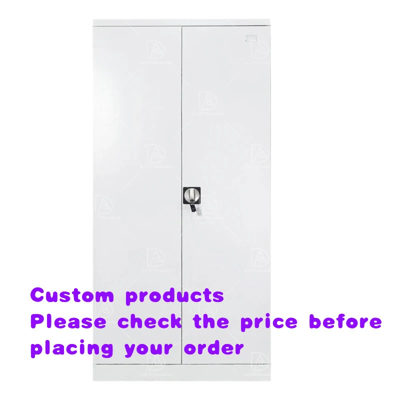custom.2026 New Arrival Modern Design 2-Door Metal Filing Cabinet 4 Adjustable Steel Storage Office Furniture Home School Outdoo