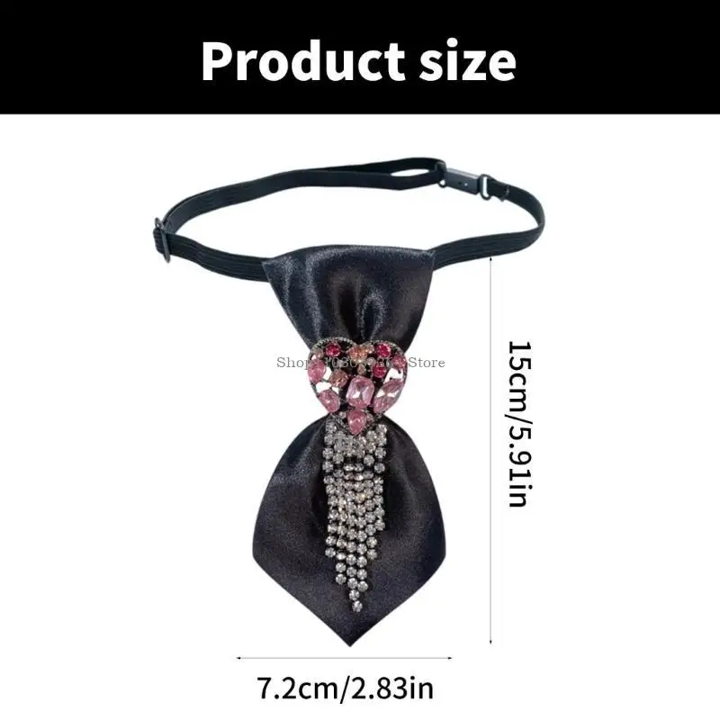 Rhinestones coração borla