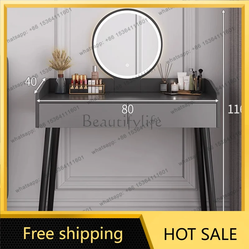 Space Saving Modern Dressing Table Trendy Creative Makeup Vanities Minimalist Vanity Tocador