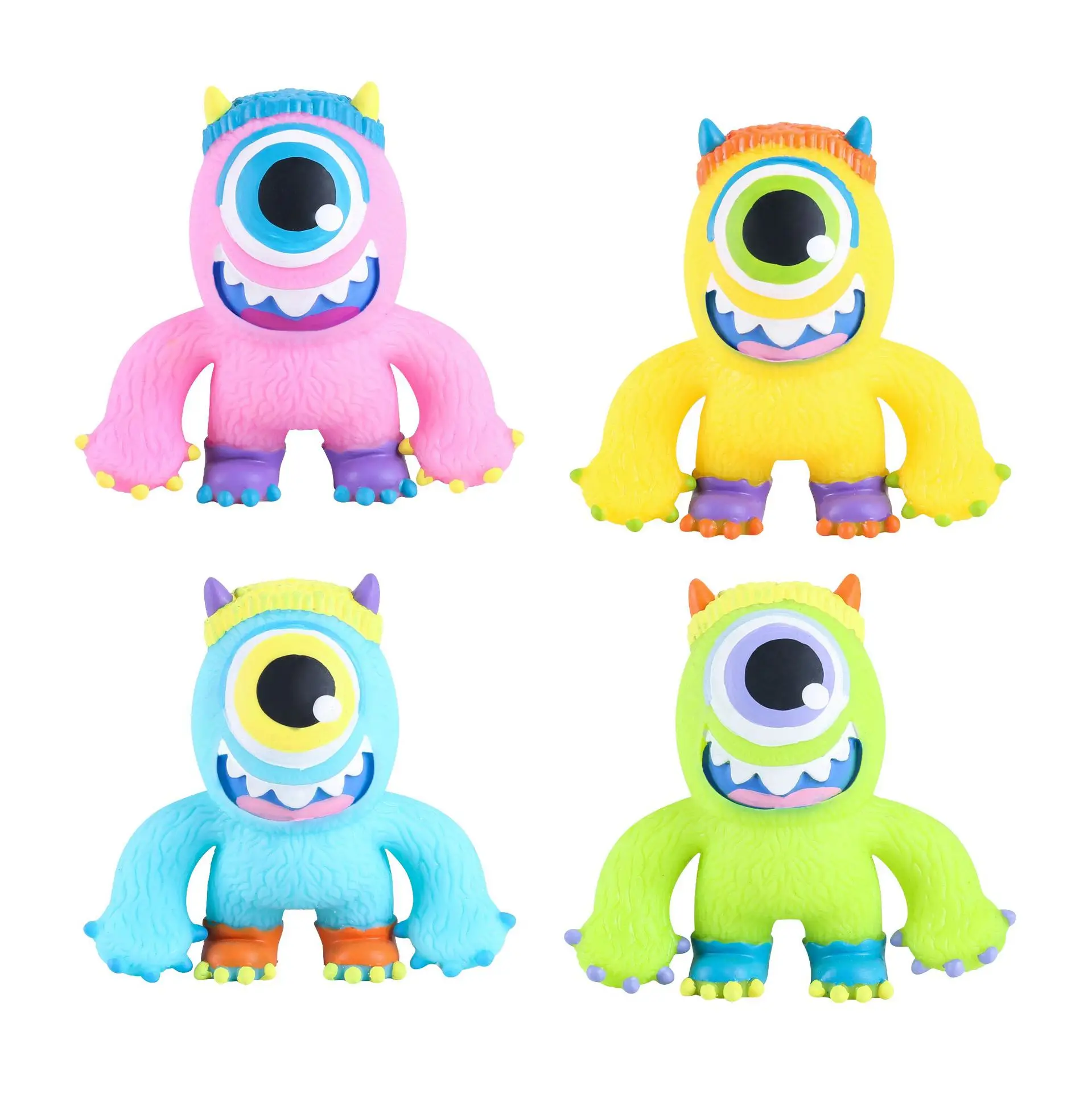 Adorable Cartoon Monster with Big Eyes: Cute Prank Toy for Stress Relief and Squeezing Fun—For Adults—Factory Direct Sales - Detail 1