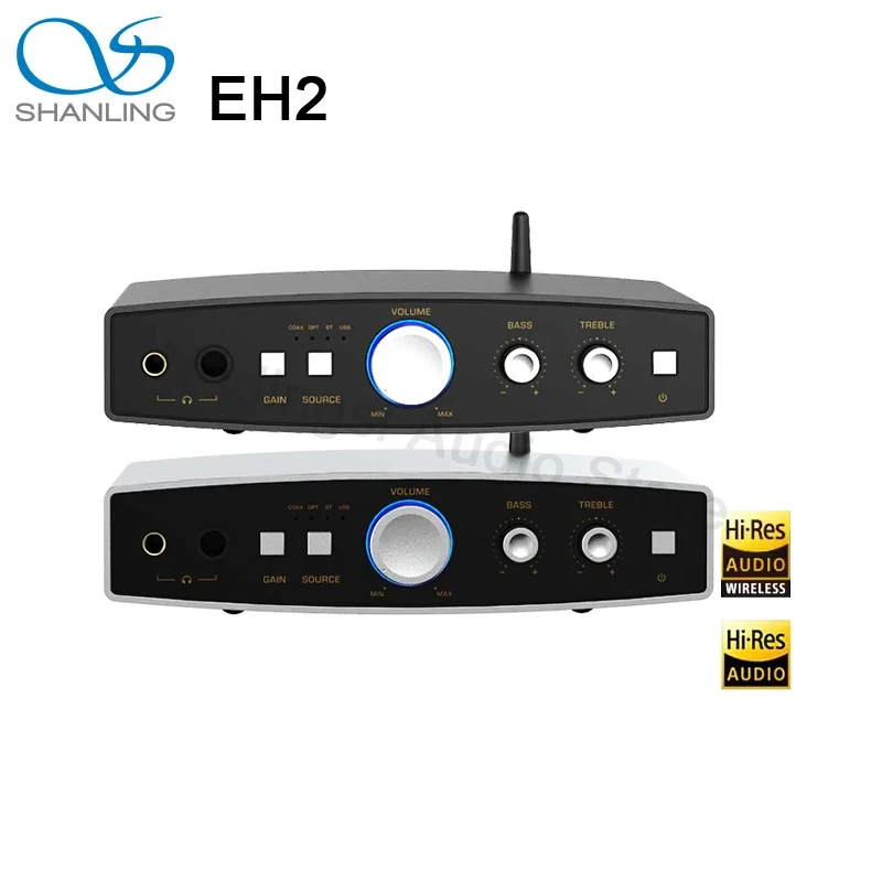 

SHANLING EH2 Headphone Amplifier Protable 24-bit R2R DAC AMP Hi-Res Audio Desktop Decoder Headphone Amplifier Bluetooth 5.2 AMP