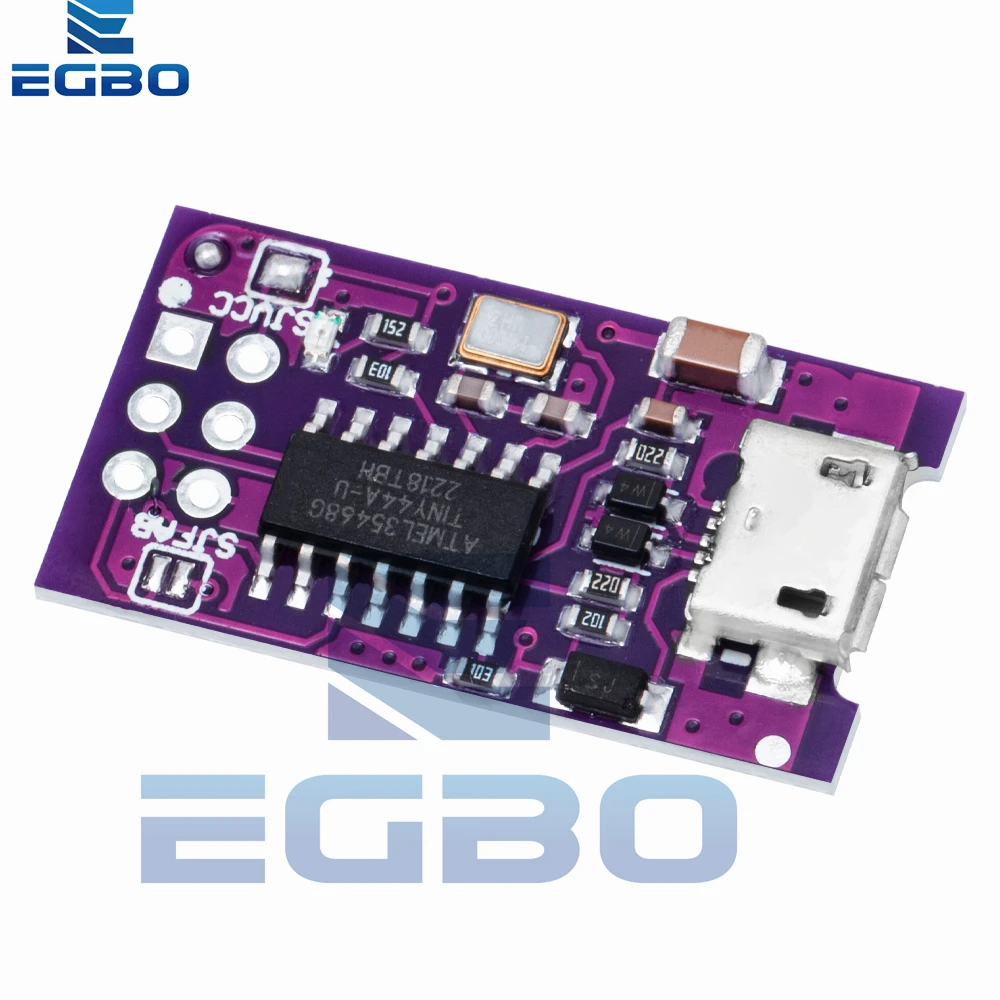 1 ~ 10 قطعة مايكرو USB صغير AVR ISP ATtiny44 ATTiny45 ATTiny85 USBTinyISP وحدة مبرمج IDE Bootloader ISP متحكم 5 فولت