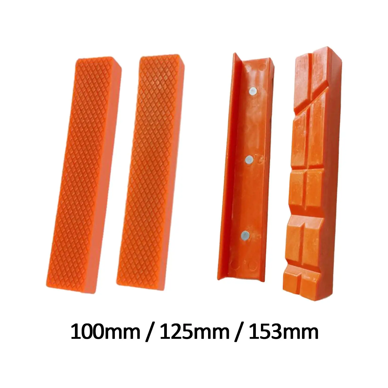 2 Pieces Vise Jaw Pads Protective Professional Universal Vise Soft Jaws for Metal Any Metal Bench Vice Plastic Woodworking