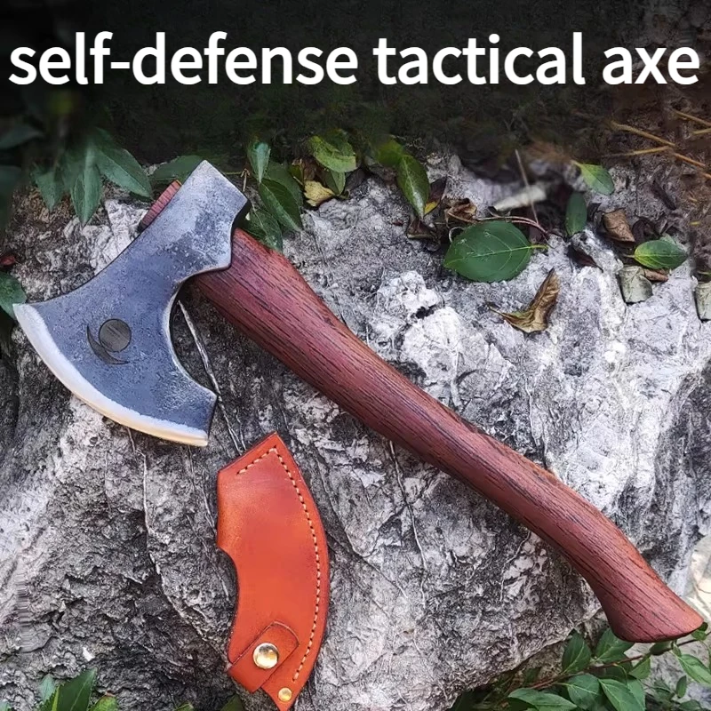 

NEW Outdoor Camping Multi-functional Self-defense Tactical Axe Home All Steel Forging Carving Axe Set