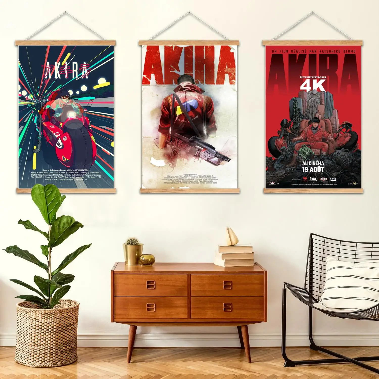 akira cartoon Framed Wall Painting Canvas Art Poster, Wall Art  Modern Family Bedroom Decor Posters,Decorative painting