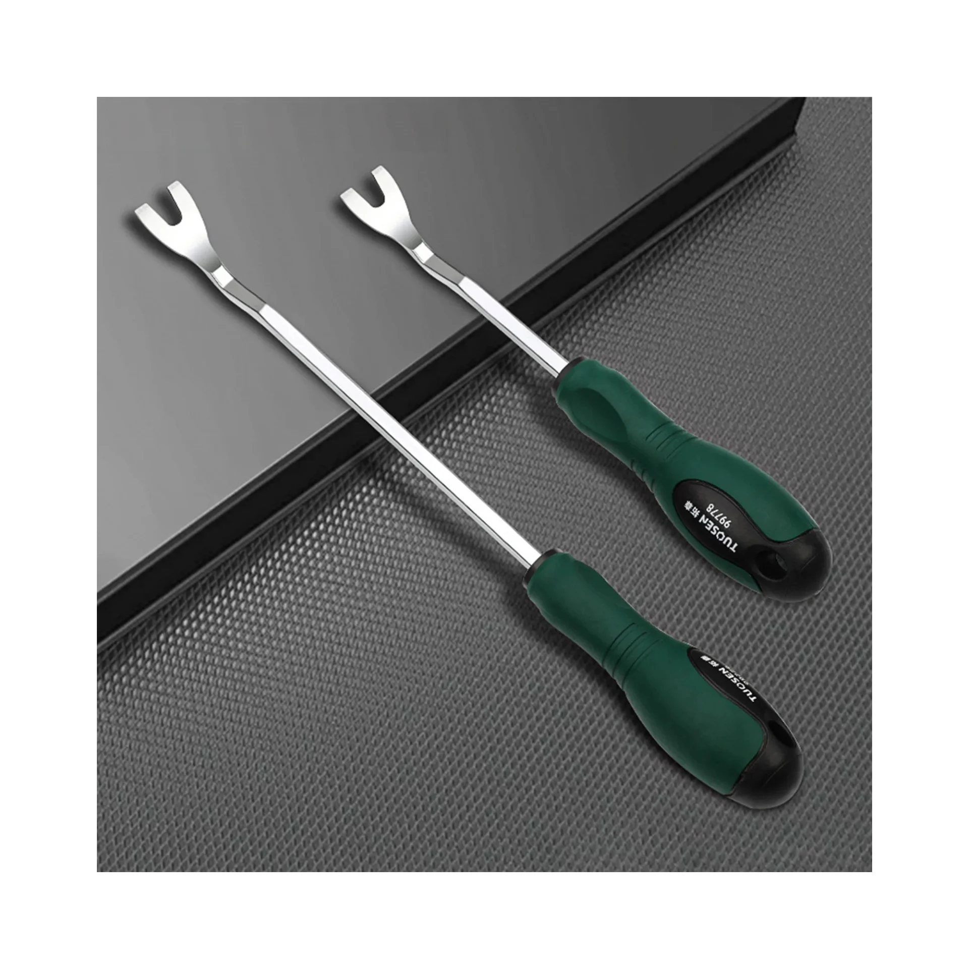 Auto Door Panel Clip Remover Tool Set Durable Steel Pry Bar Kit for Interior Trim Removal Car Repair Accessories