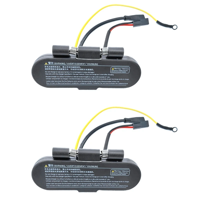 

2X Charging Base For Ninebot MAX G30 Kickscooter Electric Scooter Charger Port With Rubber Mat Assembly Repair Parts