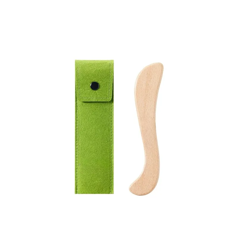 Natural Beech S-shaped Fascia Knife To Loosen Muscles, Body Scraping, Whole Body Universal Massage To Relax