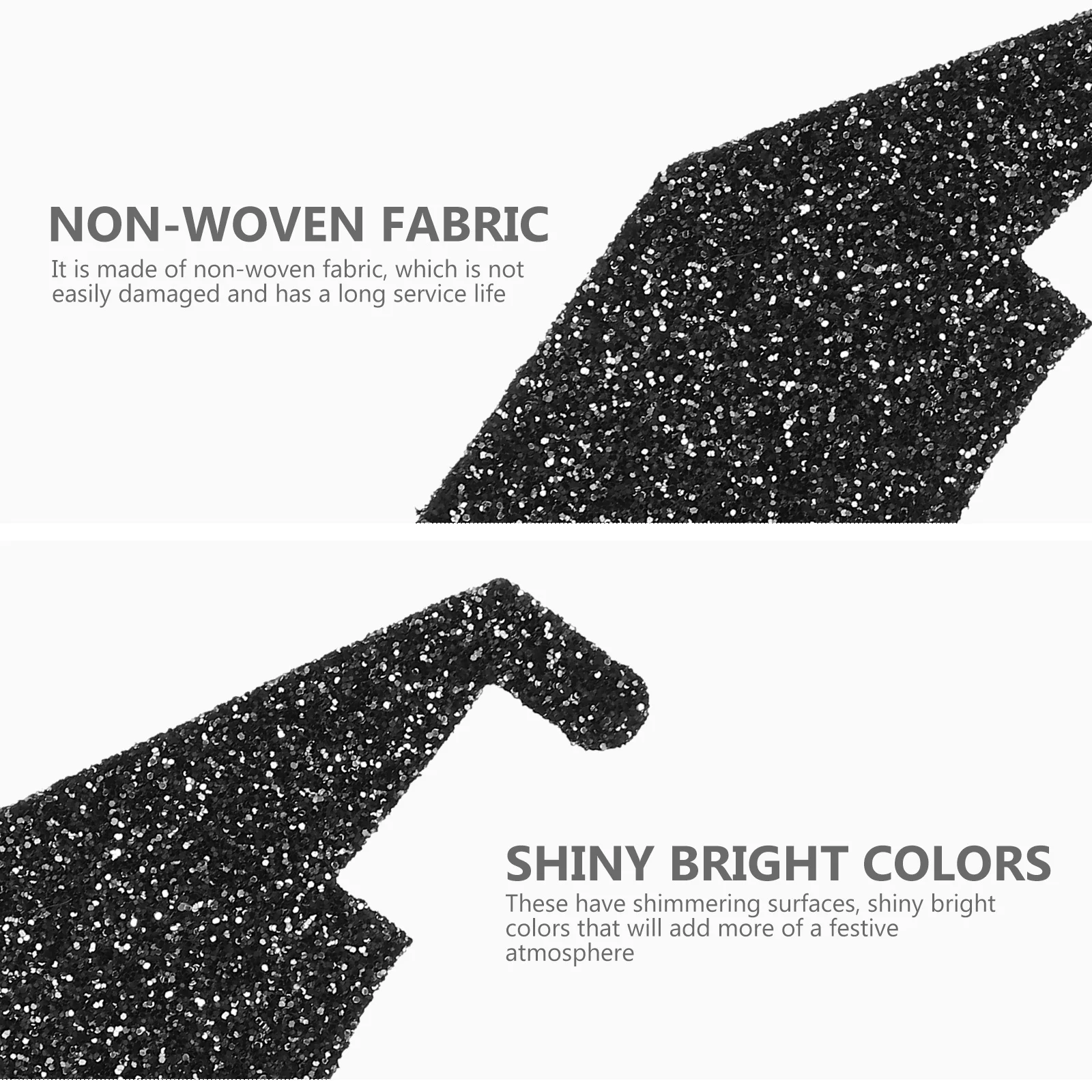 

2 Bags Graduation Cap Decoration Non-Woven Fabric Bright Confetti Table Decorative Party Festival Supplies Graduation Confetti