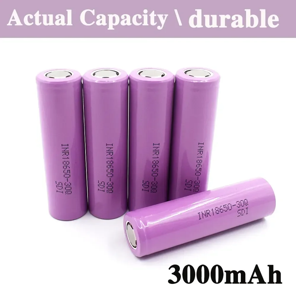 100% Original INR 18650 battery 3.7V 3000mAh INR18650 30Q li-ion Rechargeable Batteries Hight Power Discharge 30A Larger Current