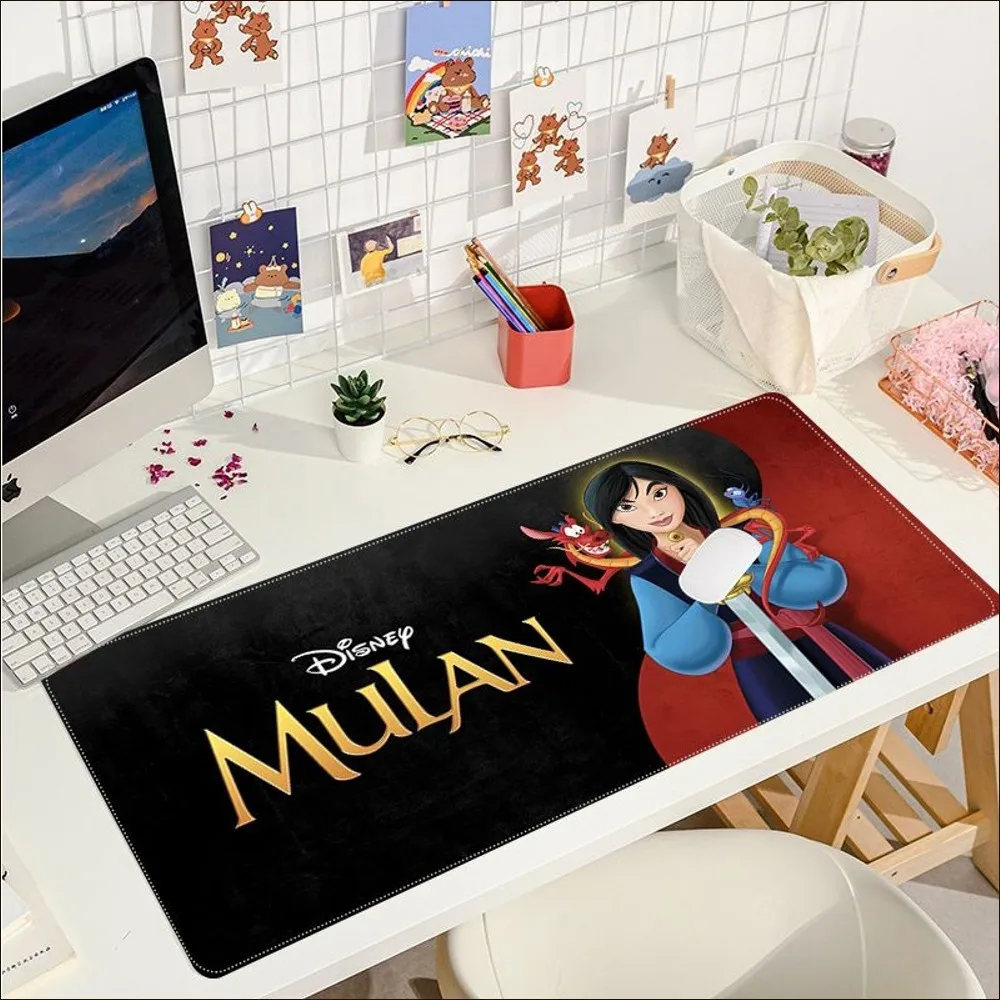 Disney Princess Mulan Mousepad Beautiful large gaming mousepad L XL XXL gamer mouse pad Size for Game Keyboard Pad for Gamer