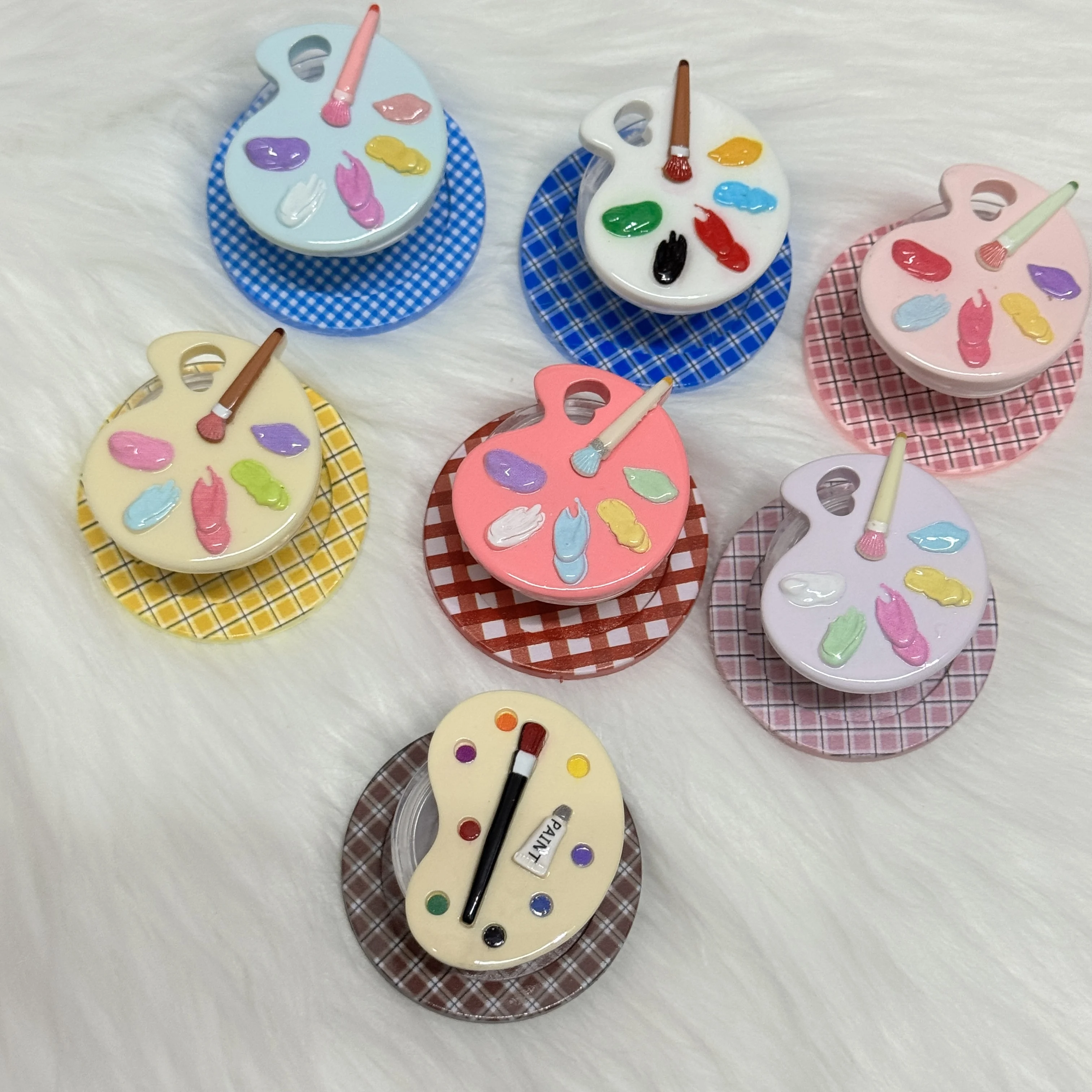 

Creative Korean Paint Tray Magnetic Phone Holder Grip Tok Griptok for IPhone 17air 16 Samsung S25 Stend Bracket