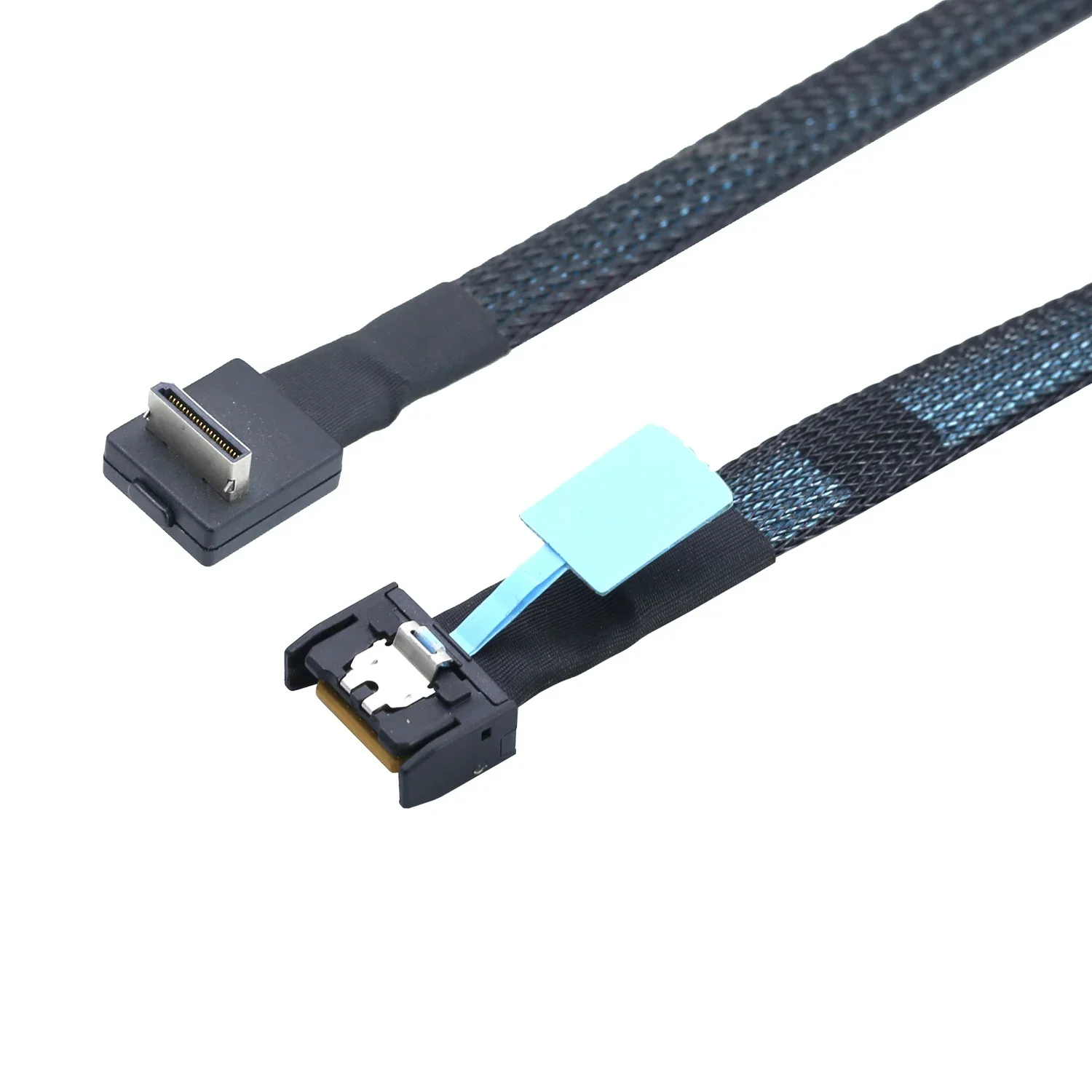 

MCIO 4X (4I) to OCULINK SFF-8611 90 Degree Right Angle Adapter Cable -gen5 PCIe Gen4 High Speed Data Transfer