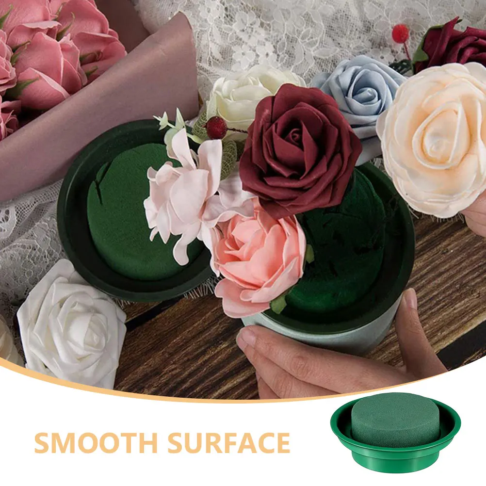 

2pcs Mud Floral Base Bowls Green Color DIY Floral Bricks Flower Decor Bowl Home Decor Supplies Wedding Accessories