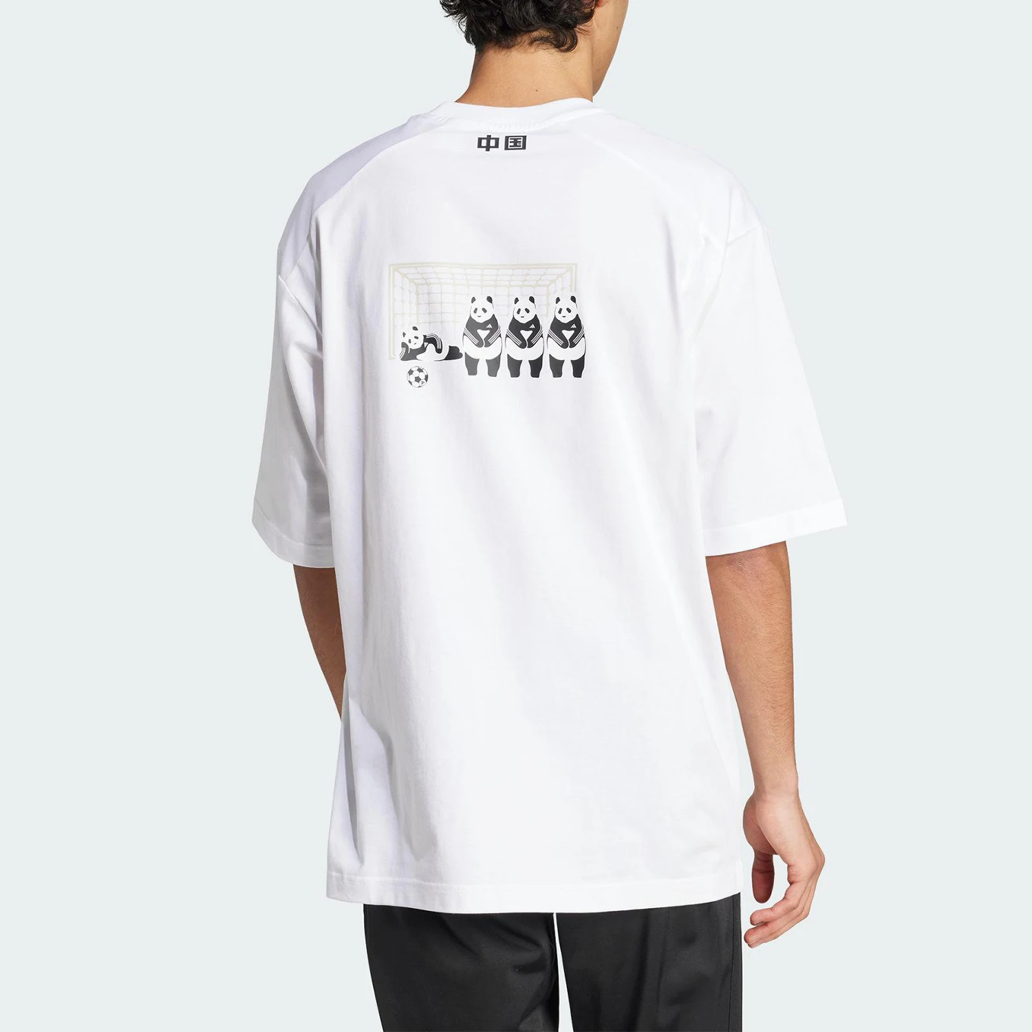 أديداس صيفي أصلي للجنسين بسيط برقبة دائرية وأكمام قصيرة قابلة للتنفس JZ3269 #3