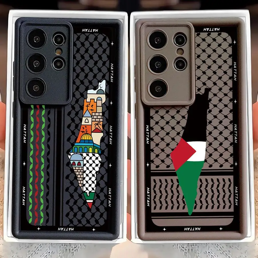 Funda Suave Hattah Keffiyeh Para Samsung Galaxy S21 S22 S23 Plus S24 Fe S25 Ultra S24 S20 S23 Note 20 Ultra S25