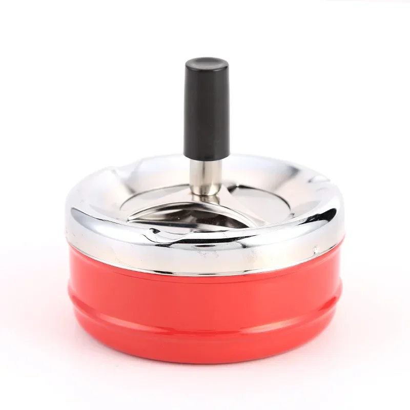 Portable Dining Table Round Rotating Cigarette Ash Tray Hotel Decoration with Lid Ashtray Boyfriend Gift Desk Accessories