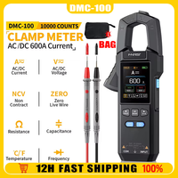 FNIRSI DC AC Clamp Seter 10000 Count Digital Multimeter 600A Current Clamp Tester NCV Multimeter Tool DMC-100