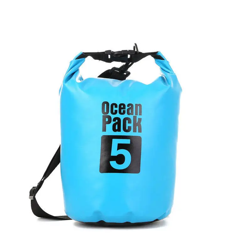 Outdoor Swimming PVC Waterproof Bags Suitable For Diving Drifting With Single Shoulder Straps Swimming Waterproof Bucket Bag