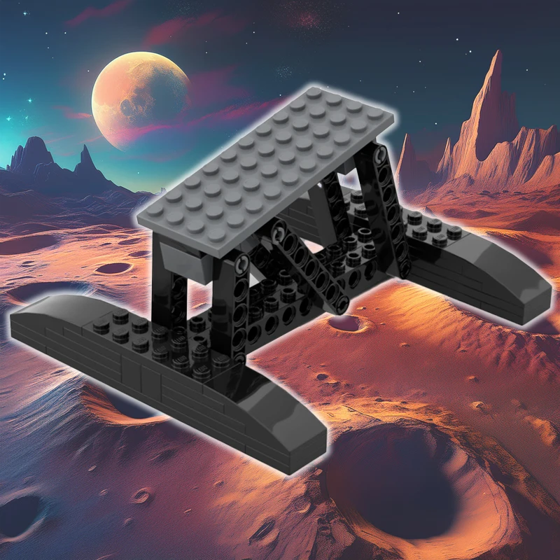 MOC Display Stand For Razor 75292 Crest Space Fighter Bracket Building Block DIY Assembly Bricks Children Toy Gift Only Bracket
