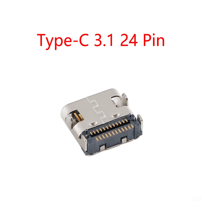 Conector de carga hembra USB 3,1, 24 Pines, tipo C, puerto de base de carga, 50 unidades por lote