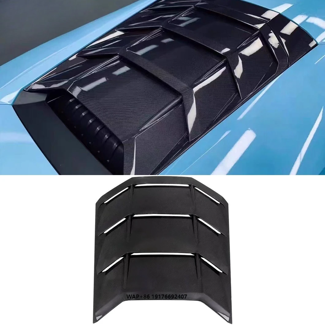 High Quality Dry Carbon Fiber Rear Engine for Huracan LP580 LP610 LP640 Rear Window Hood Body Kit