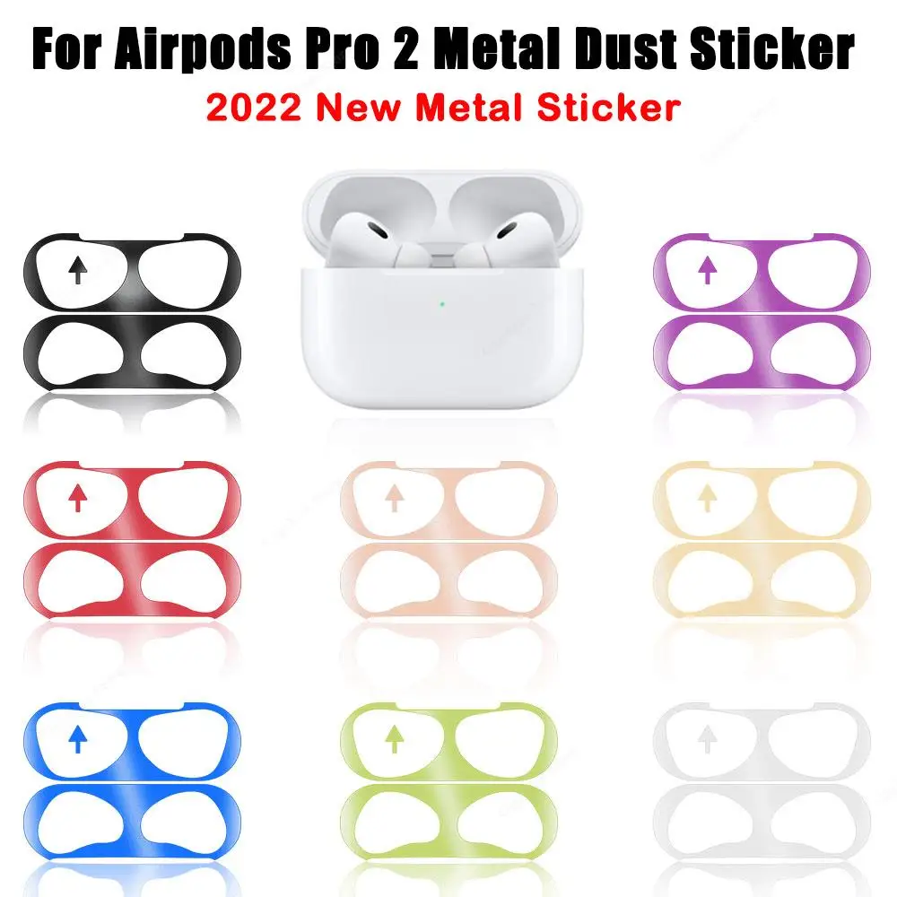Dla Airpods Pro 2 USB C 2023 naklejka foliowa pyłoszczelna osłona do Airpods 3 Pro 2 Pro2 1 osłona przeciwpyłowa naklejka ochronna