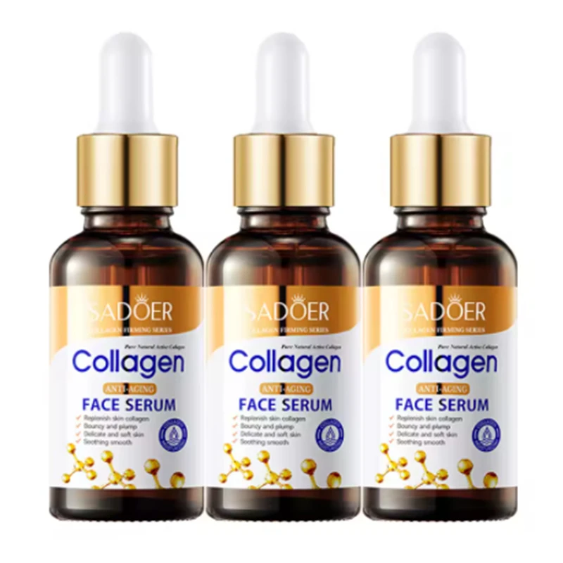 

3pcs Collagen Face Serum skincare Facial Essence Liquid Firming Moisturizing Nourishing Facial Serum Skin Care