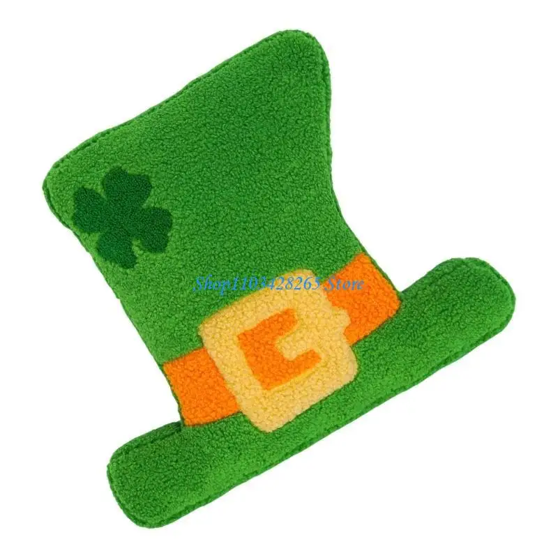 

G2TE Festival Home Decorative Throw Pillow with Soft and Comfortable StPatricks Day Plush Pillow for Irish National Day