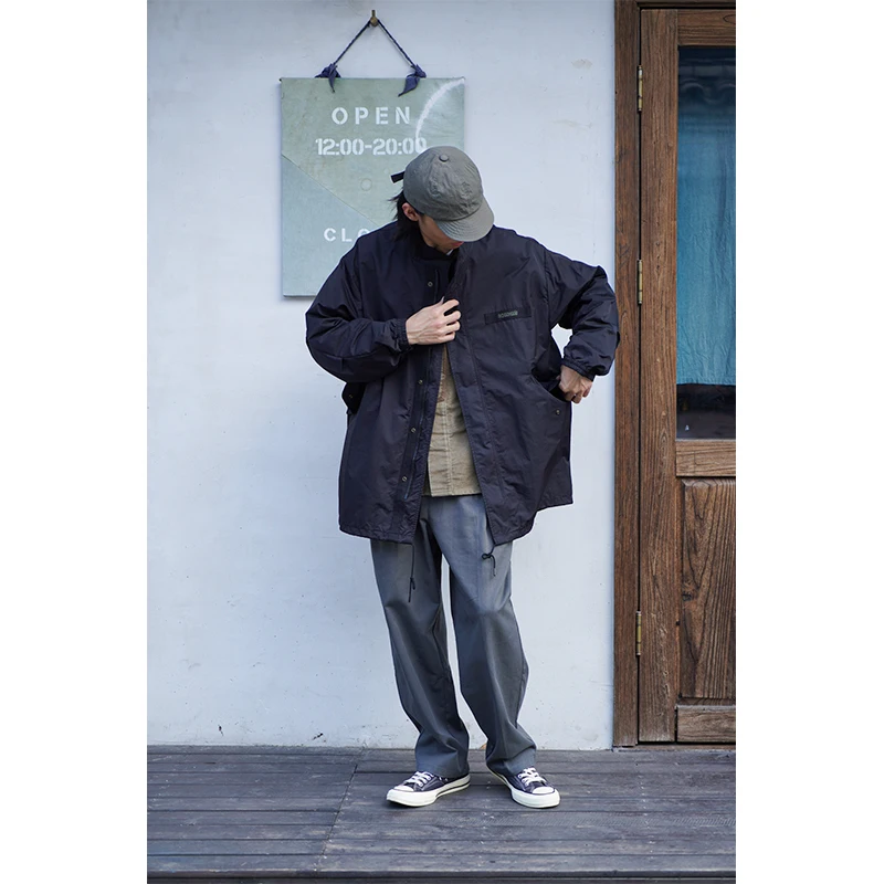 

Парка Indigohood Thin M65 в стиле милитари, ретро, с эффектом «рыбий хвост», слегка водонепроницаемая, свободного кроя, с воротником-стойкой, верхняя одежда