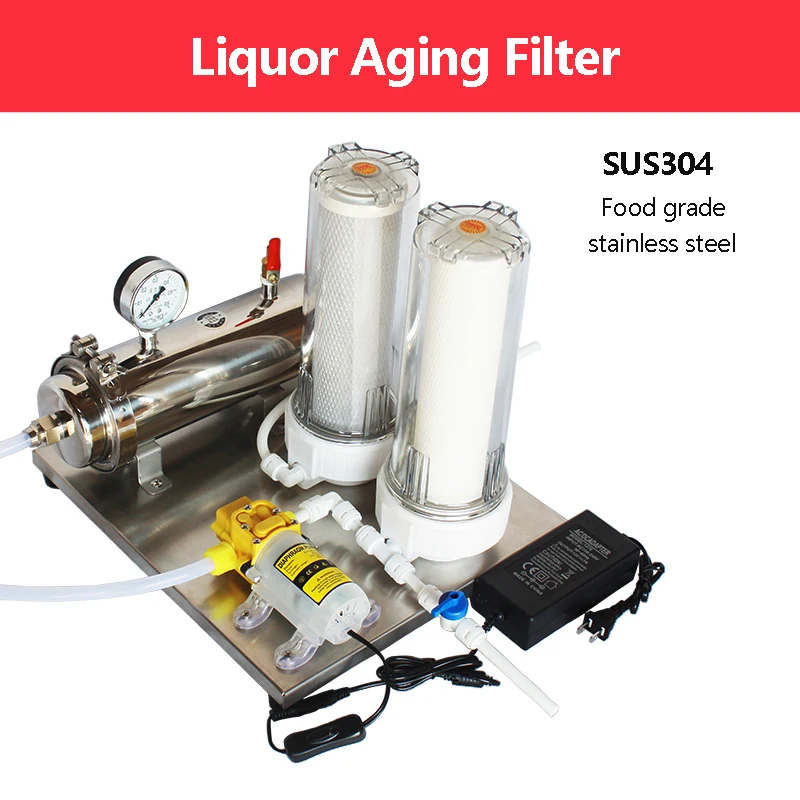 Automatic Liquor Wine Filter Ageing Machine Household Filtering Machine Stainless Steel Brewing Equipment