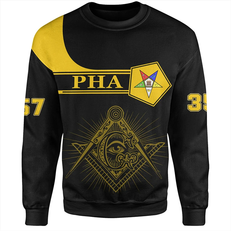 

2024 Mason Freemasons Men's Sweatshirt Clothes 3D Print Freemason Sweaters Male Women Long Sleeve Tops Spring And Autumn Hoodie