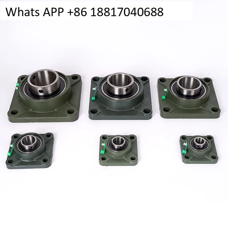 2PCS outer spherical bearing, square housing UCF 206 207 F210