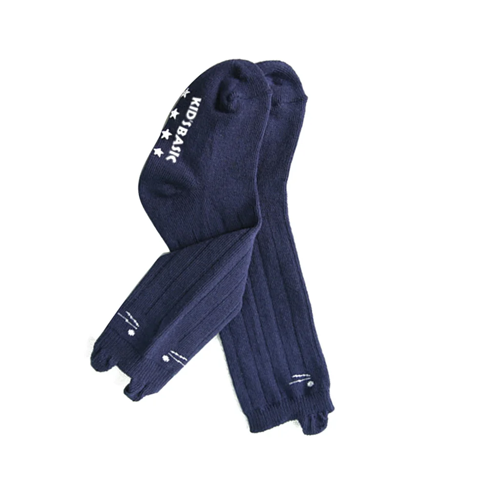 

Unisex Kids Knee High Socks Dark Anti-Skid Cotton Stockings Breathable Sweat Absorption 1-3 Years Old