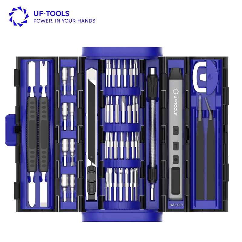 

83-in-1 OEM Cordless Battery-Powered Power Screwdriver Tool Set with Lithium-Ion Battery for Phone Laptop Repair