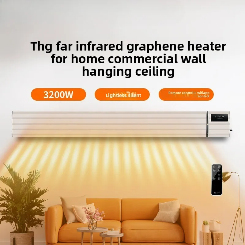 Riscaldatore a infrarossi in grafene THG-32DW, produttore OEM ODM, pannello riscaldante elettrico per montaggio a parete/soffitto per uso commerciale domestico