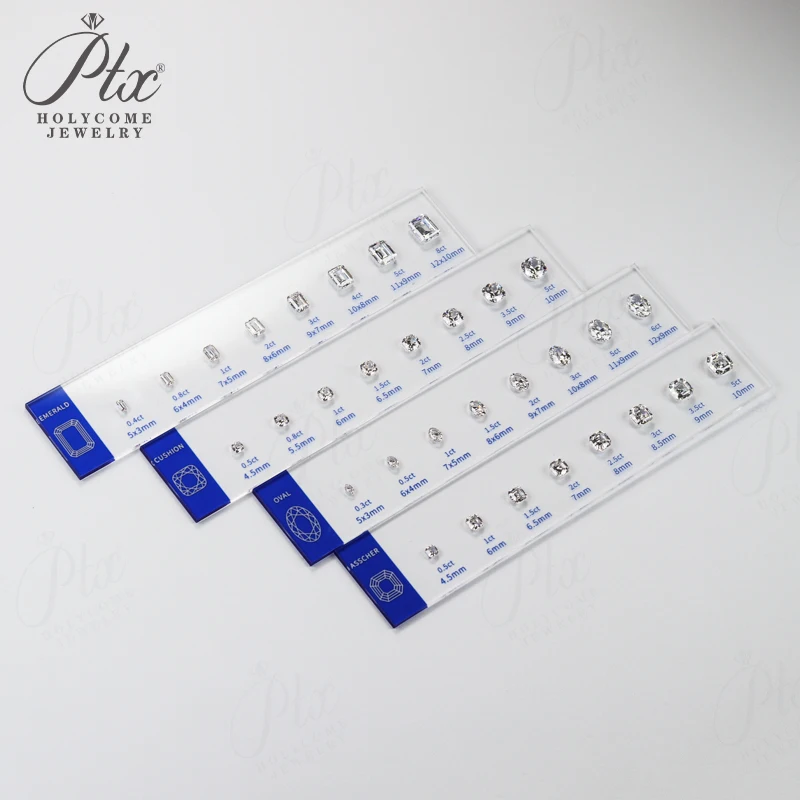 Comparison Ring Sizer Tester 5A CZ Moissanite Diamond Jewerly Dealer Tools Set Tools Size Shape Reference Top Quality Wholesale