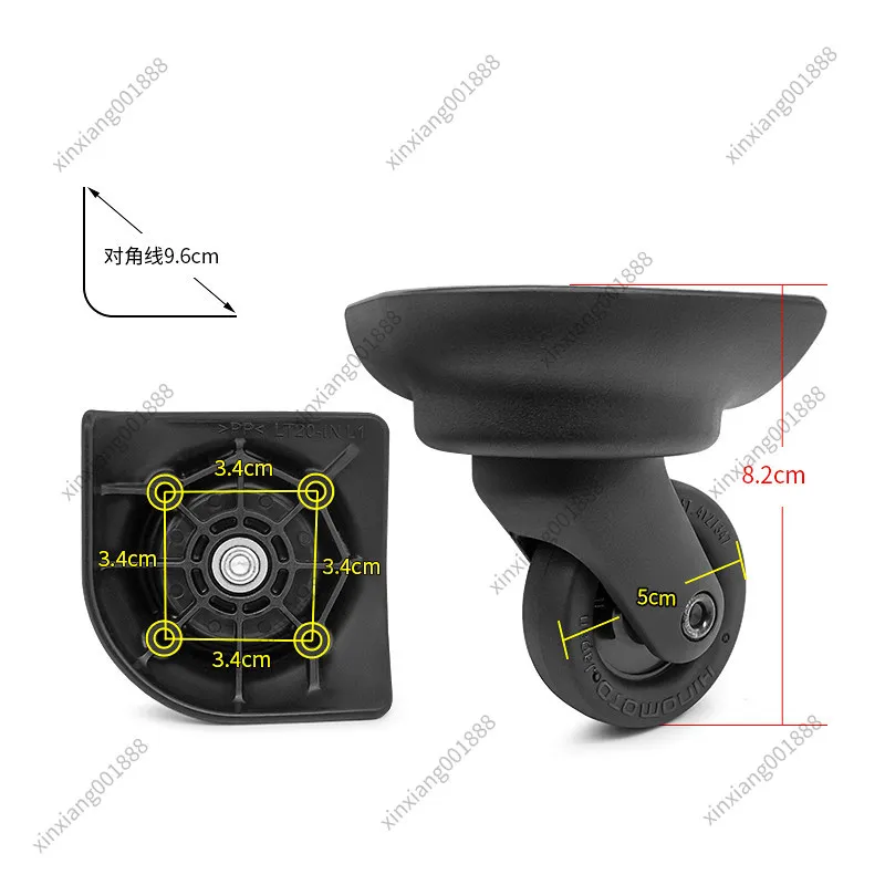 For Samsonite Luggage Replacement Wheels LT20-1N HINOMOTO Silent Spinner Caster Travel Bag Parts