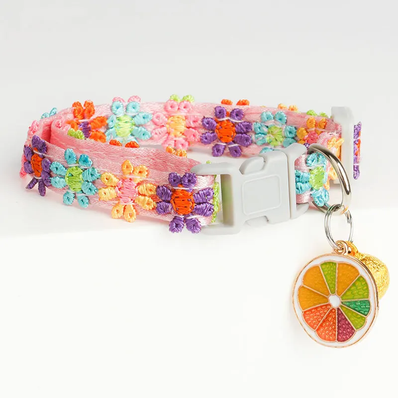 Cat Collar With Bell Adjustable Kitten Collars Bell Ring Necklace Sweet Pet Scarf Kitty Puppy Photo Props Pet Accessories