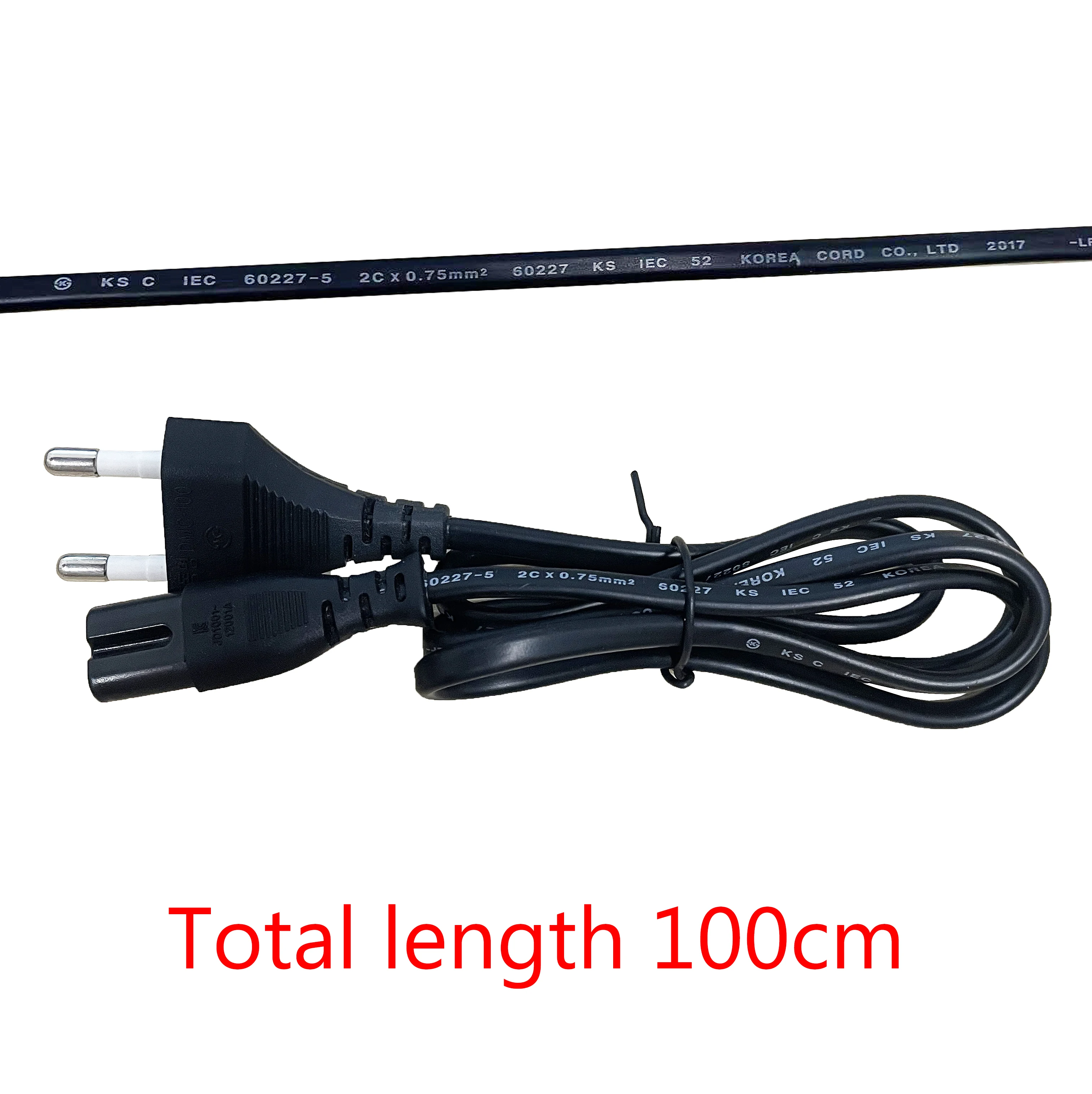 Original Camera 100CM 3.3ft 2 Prong 2 Pin female AC EU Power Supply Cable Cord High Quality Lead Wire Power Cord For Canon Nikon