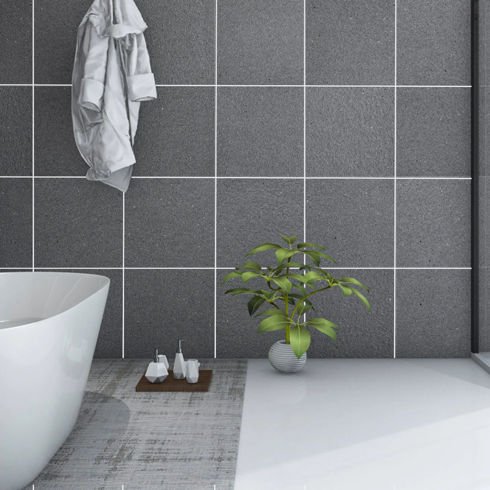 

3 Rolls Waterproof Wall Floor Tile Seam Sticker Self-Adhesive Gap Tape For Wall Floor Baseboard Decoration Tile Filler Sticker