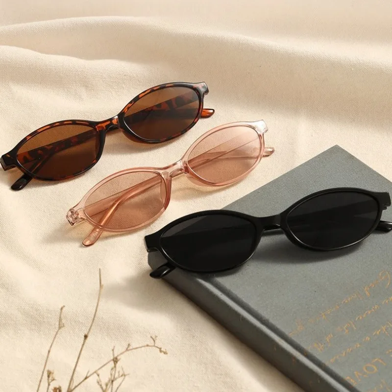 

Очки New Women's Leopard Brown Sunglasses Fashion Brand Small Frame Sun Glasses Ladies Retro Oval Eyewear Shade Oculus De Sol