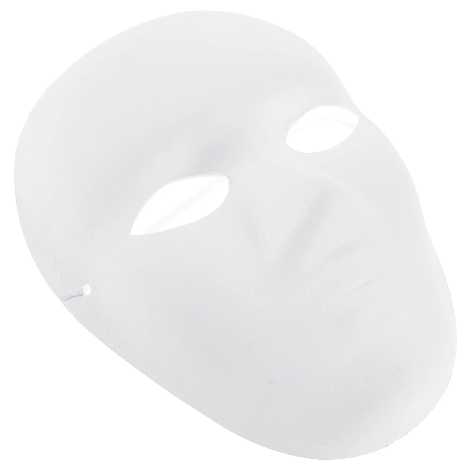 6 قطع قناع قابل للطلاء، قناع تنكر أبيض فارغ، أقنعة لب الورق DIY لحفلة الهالوين والحفلات التنكرية #6