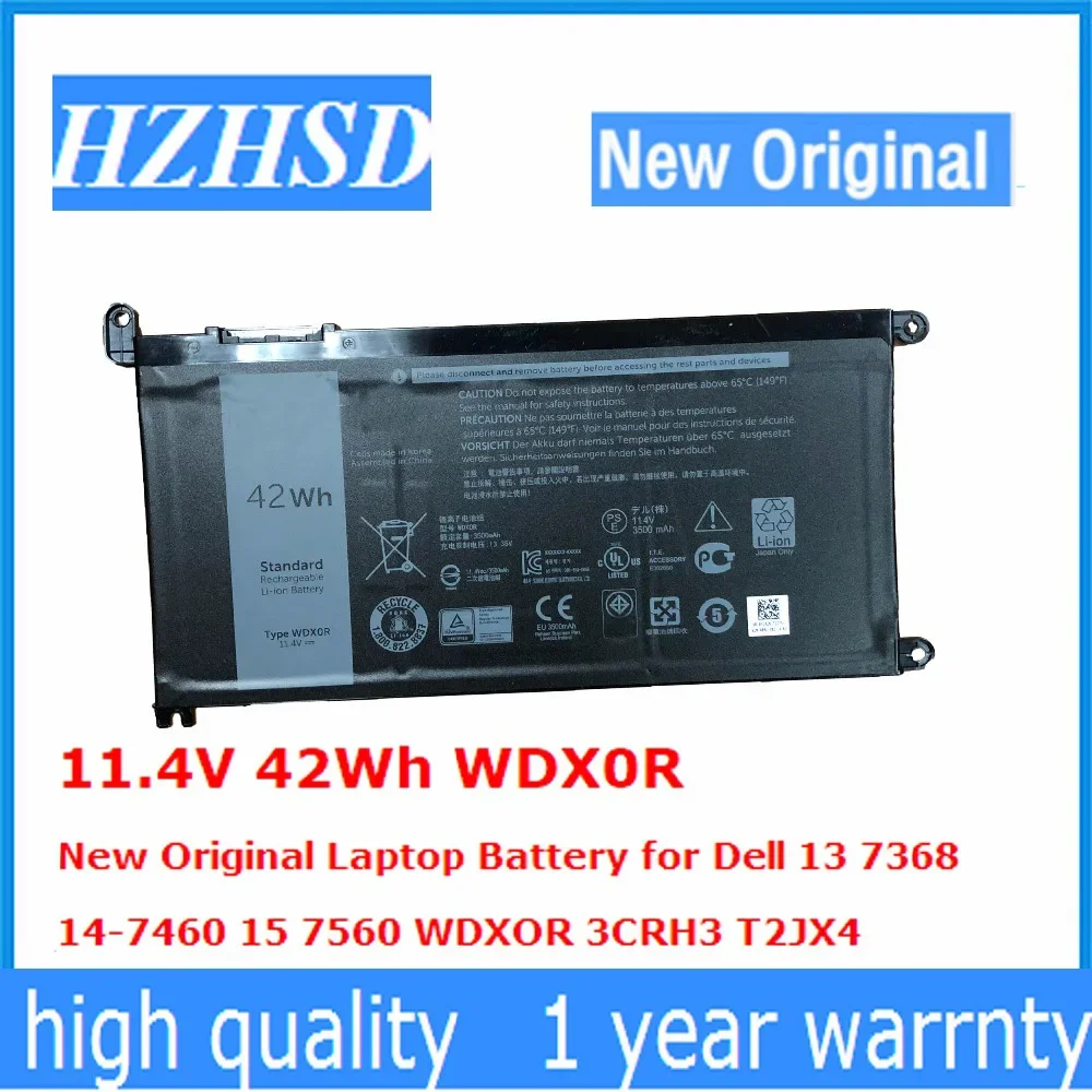 

Оригинальный аккумулятор WDX0R 11,4 в 42 Вт/ч для Dell Inspiron 13-7368 14-7460 15-7560 WDXOR 3CRH3 T2JX4 5368 5378 5568 7570 7569 P61F